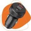 Carregador Veicular Turbo Dual Port 60W Com Carregamento Rápido 9.1A USB 3.0 + Tipo C Premium - Image 6
