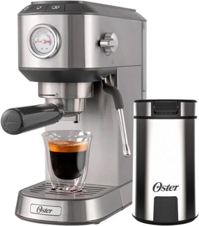 Kit Cafeteira Espresso Compacta e Moedor de Café Oster - 127V