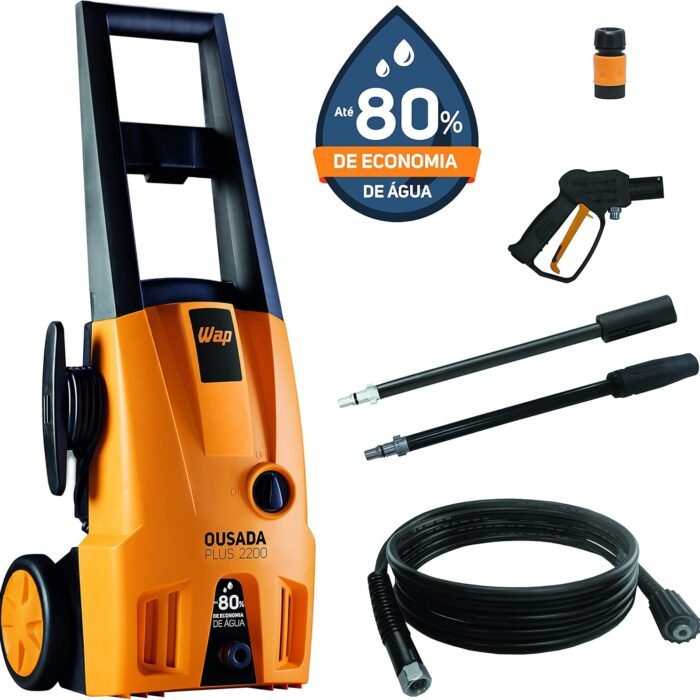 WAP Lavadora de Alta Pressão OUSADA PLUS 2200, com Jato Leque e Concentrado, 342L/h, 1750psi 1500W 127V